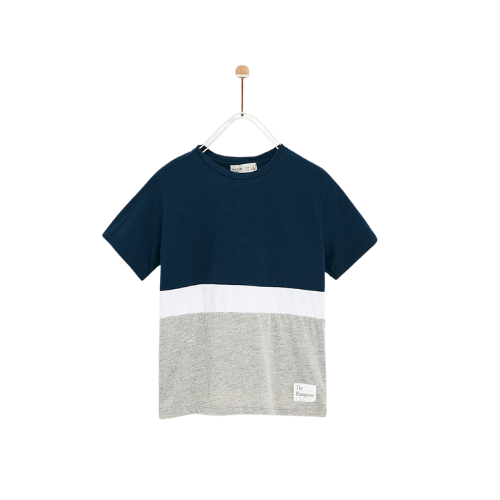 Color-Block Cotton T-Shirt